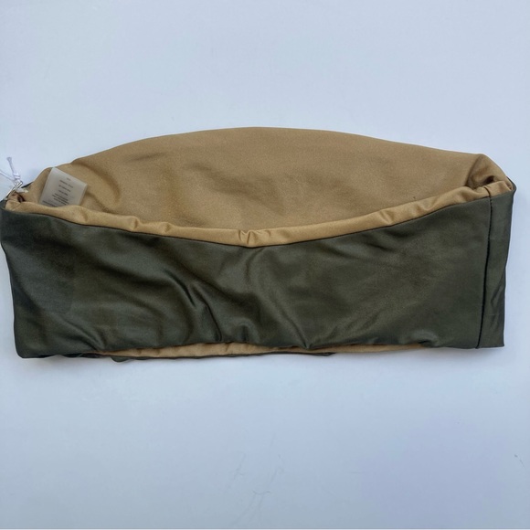 Good American Bandeau High Shine Bikini Top Reversible Size 4 - Picture 4 of 7